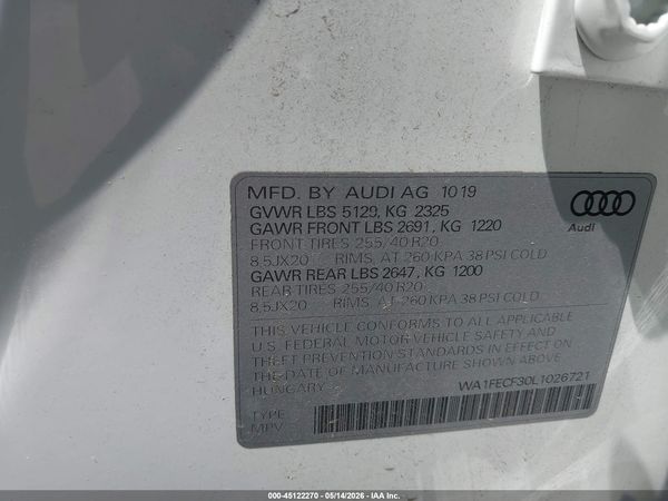 2020 AUDI Q3