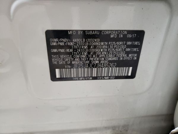 2018 SUBARU FORESTER