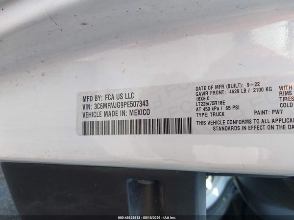 2023 RAM PROMASTER 3500