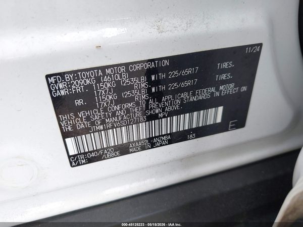 2025 TOYOTA RAV4 XLE