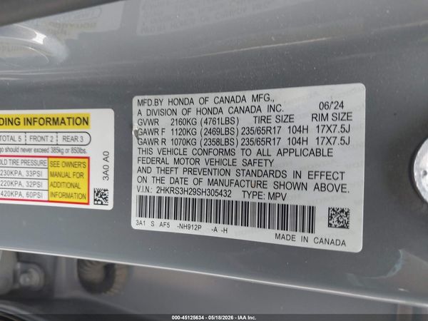 2025 HONDA CR-V LX 2WD