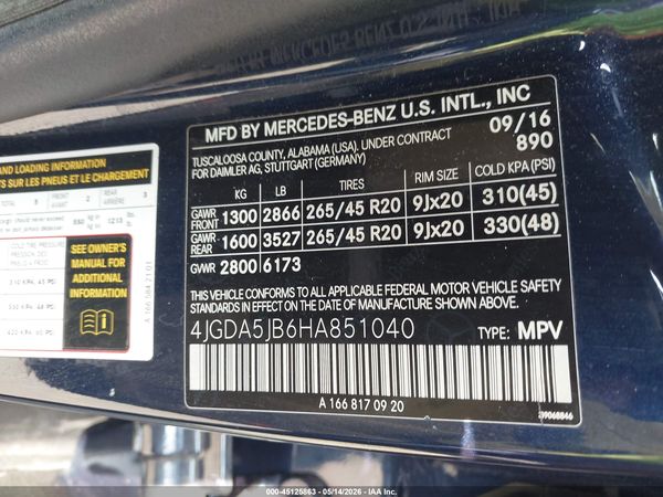 2017 MERCEDES-BENZ GLE 350 GLE350