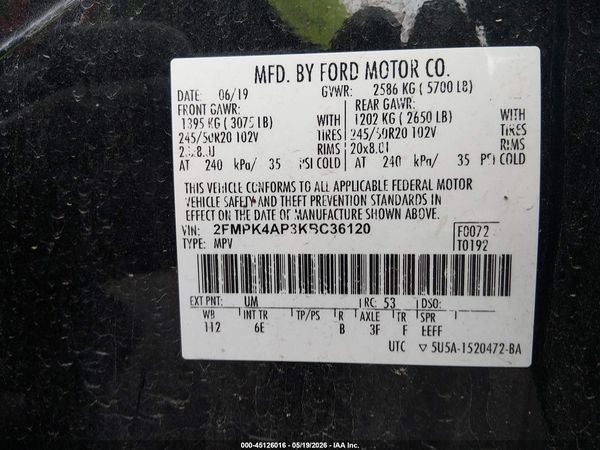 2019 FORD EDGE ST