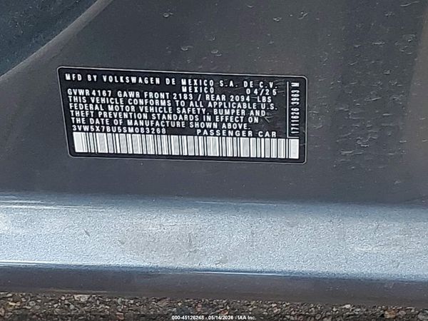 2025 VOLKSWAGEN JETTA 1.5T S — I9