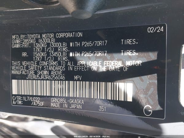 2024 TOYOTA 4RUNNER TRD OFF ROAD PREMIUM