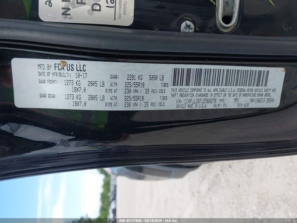 2018 JEEP CHEROKEE LIMITED FWD