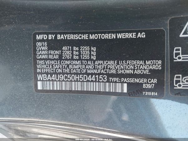 2017 BMW 430I XDRIVE
