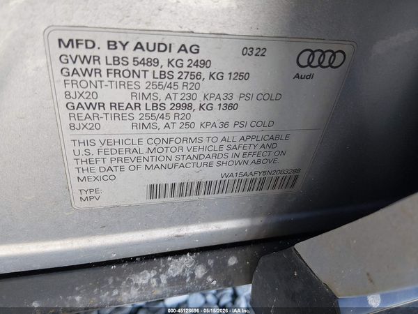 2022 AUDI Q5 SPORTBACK
