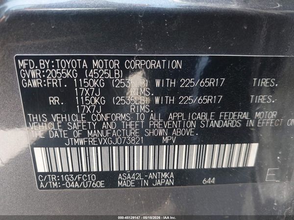 2016 TOYOTA RAV4 XLE