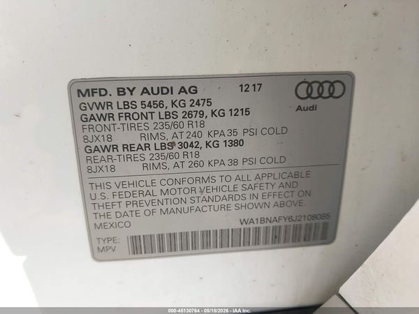 2018 AUDI Q5