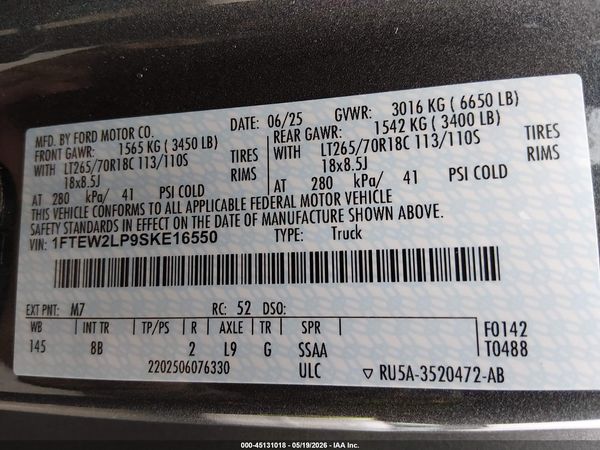 2025 FORD F-150 STX