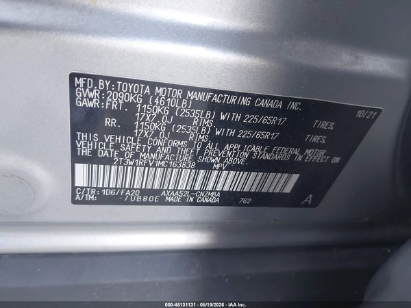 2021 TOYOTA RAV4 XLE