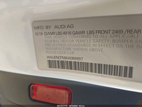2019 AUDI A5 45 PREMIUM