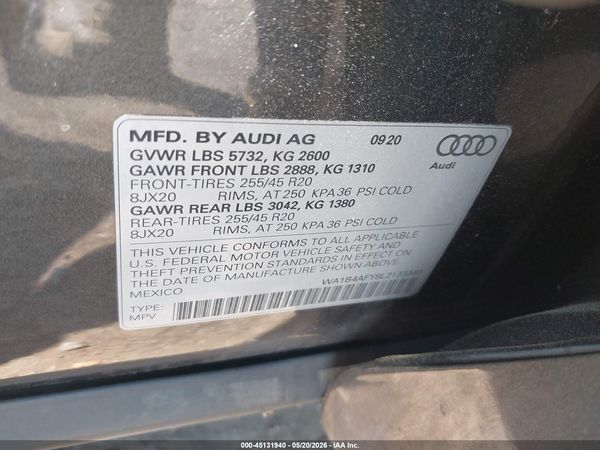 2020 AUDI SQ5