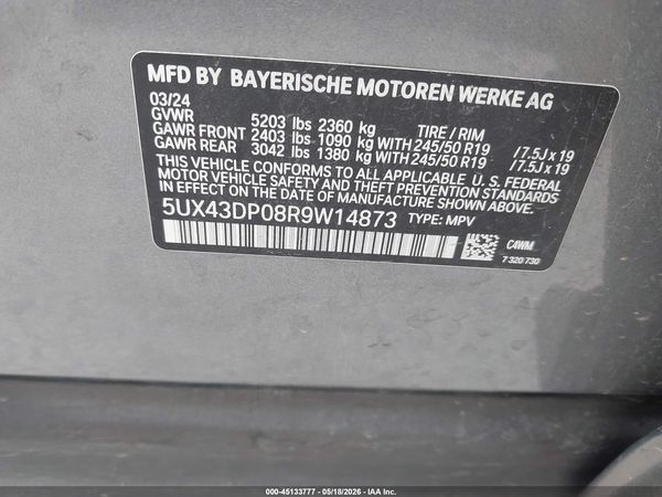 2024 BMW X3 SDRIVE30I
