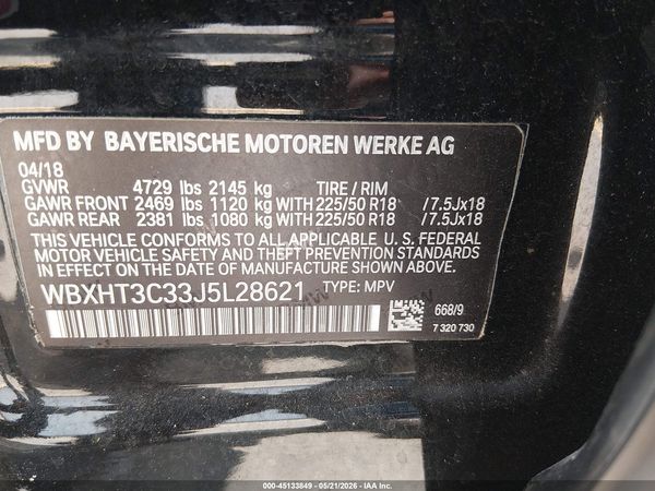 2018 BMW X1 XDRIVE28I