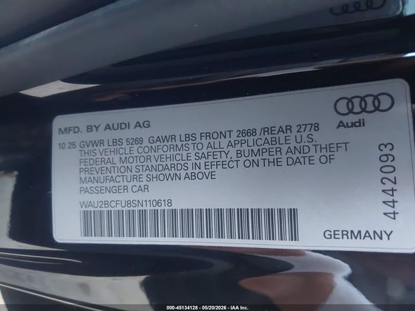2025 AUDI ALL-NEW A5