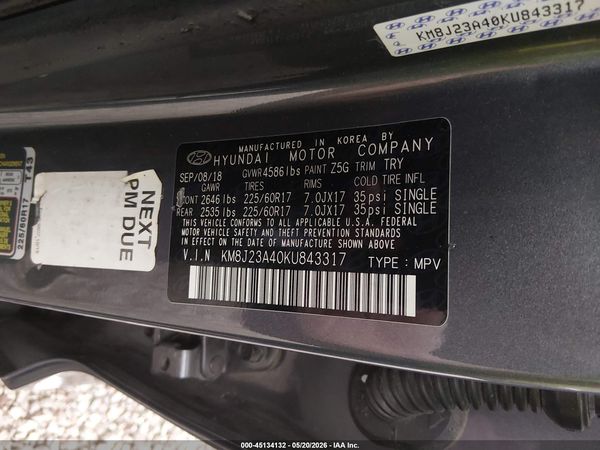 2019 HYUNDAI TUCSON SE