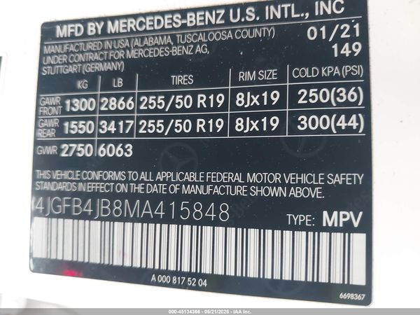 2021 MERCEDES-BENZ GLE 350 GLE350