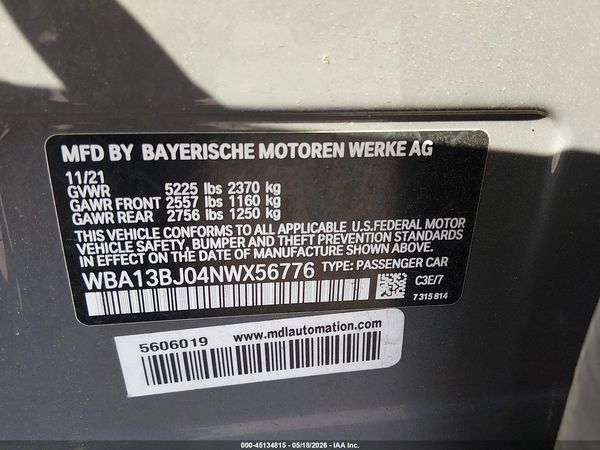 2022 BMW 530 I XDRIVE