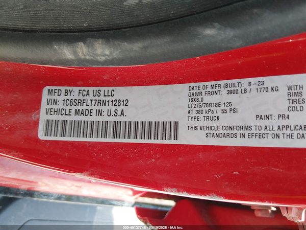 2024 RAM 1500 REBEL  4X4 5'7 BOX