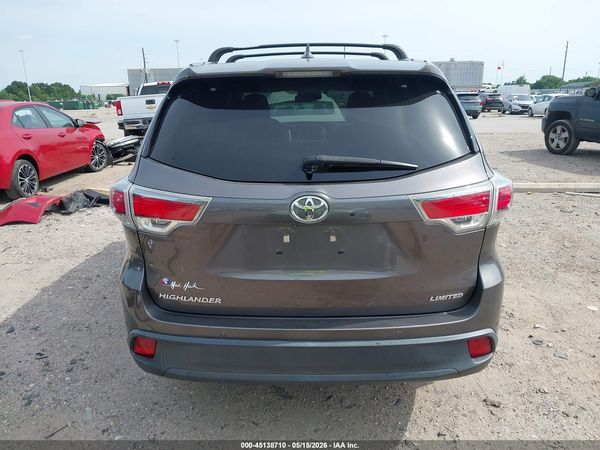 2016 TOYOTA HIGHLANDER LIMITED PLATINUM V6