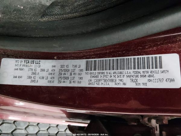 2019 RAM 1500