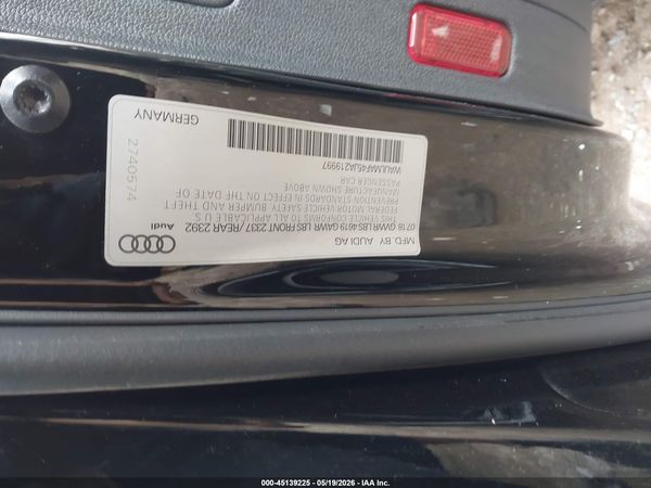 2018 AUDI A4 2.0T ULTRA PREMIUM
