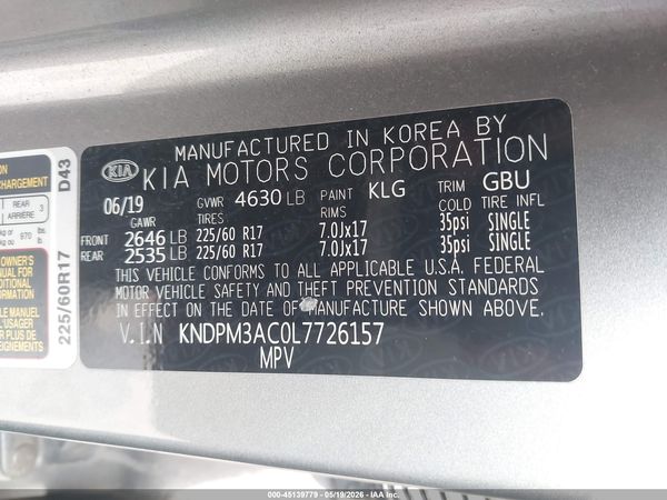 2020 KIA SPORTAGE LX