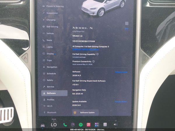 2020 TESLA MODEL X