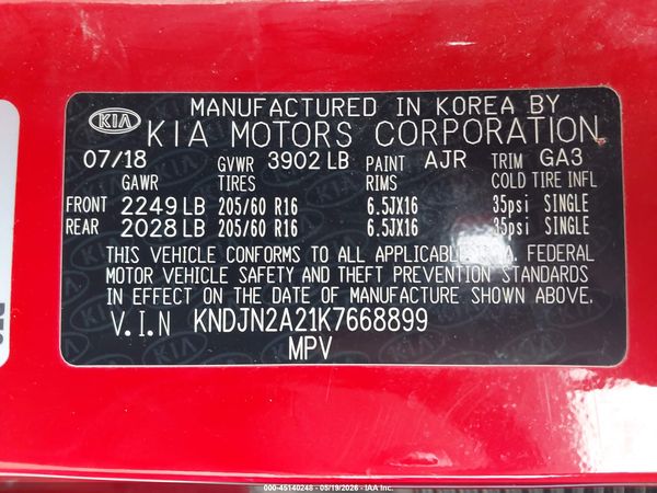 2019 KIA SOUL Base