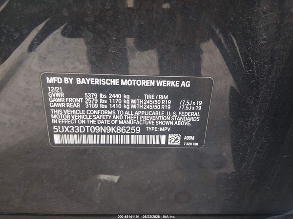 2022 BMW X4 XDRIVE30I