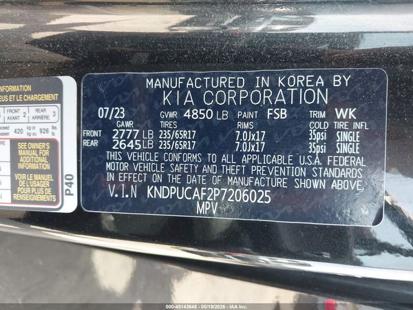 2023 KIA SPORTAGE LX
