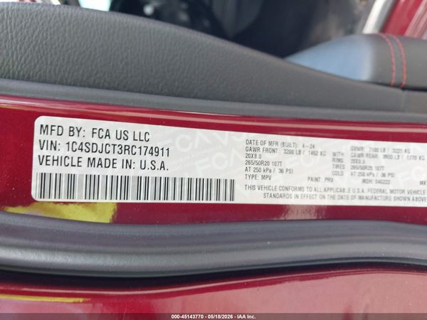 2024 DODGE DURANGO R/T PLUS AWD