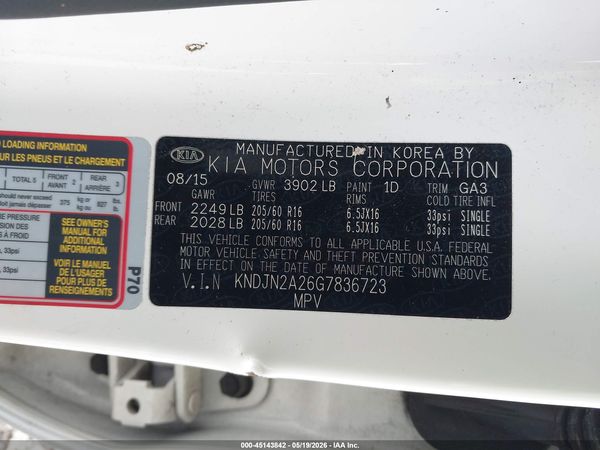 2016 KIA SOUL Plus