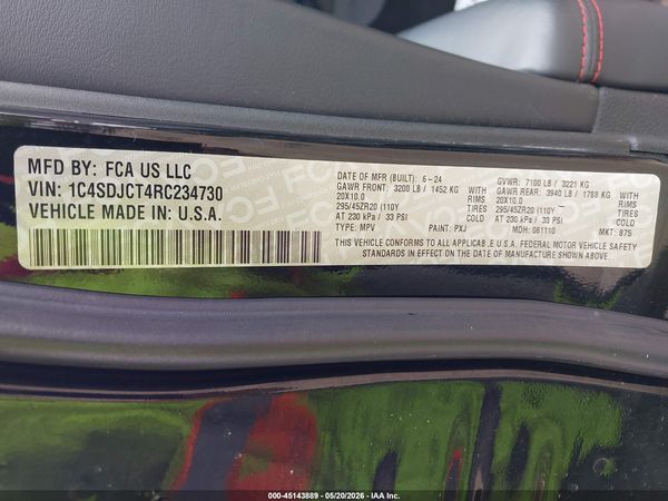 2024 DODGE DURANGO R/T PREMIUM AWD