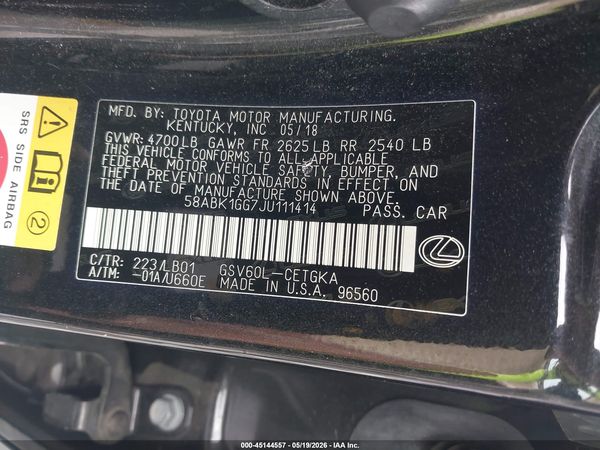 2018 LEXUS ES 350