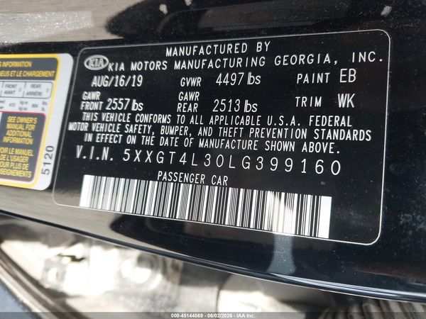 2020 KIA OPTIMA LX