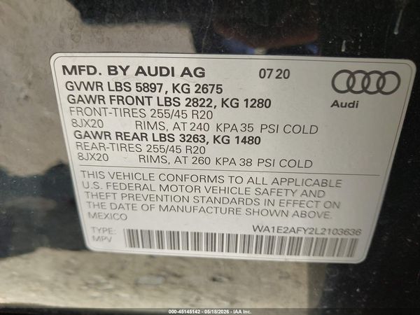 2020 AUDI Q5