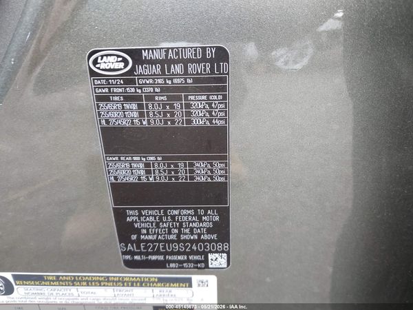 2025 LAND ROVER DEFENDER 110 P400 X-DYNAMIC SE