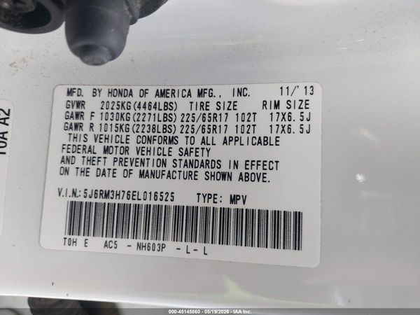 2014 HONDA CR-V EX-L