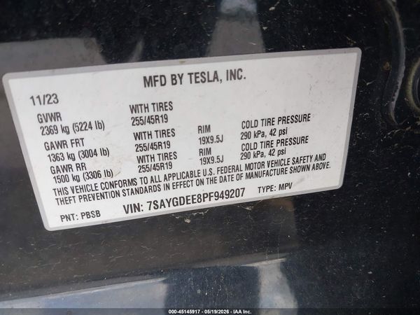 2023 TESLA MODEL Y