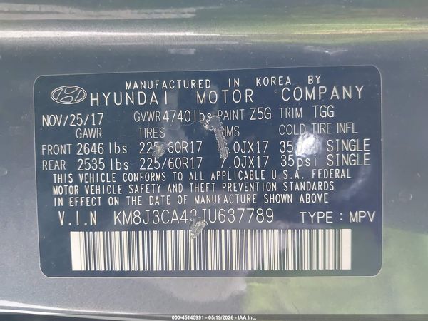 2018 HYUNDAI TUCSON SEL