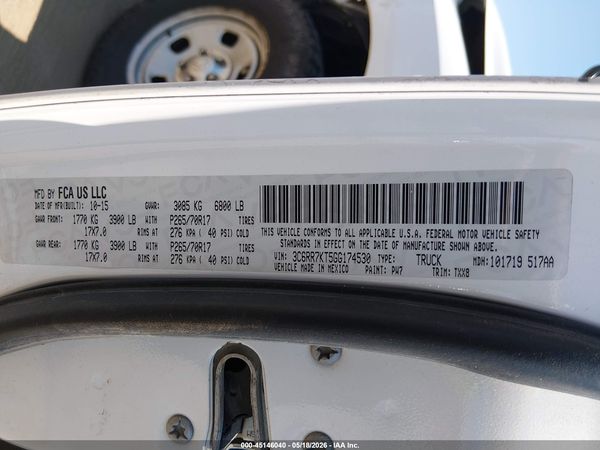 2016 RAM 1500 TRADESMAN