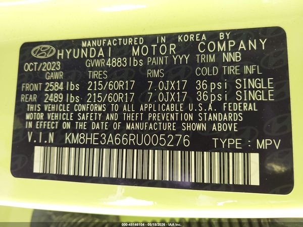 2024 HYUNDAI KONA ELECTRIC LIMITED