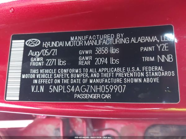2022 HYUNDAI ELANTRA SEL