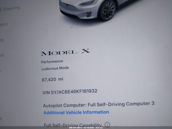 2019 TESLA MODEL X P100D/PERFORMANCE