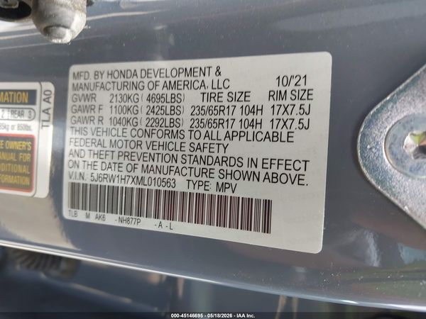 2021 HONDA CR-V 2WD SPECIAL EDITION