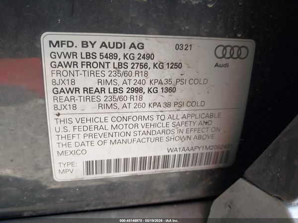 2021 AUDI Q5