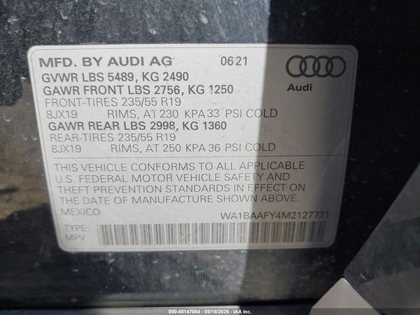 2021 AUDI Q5